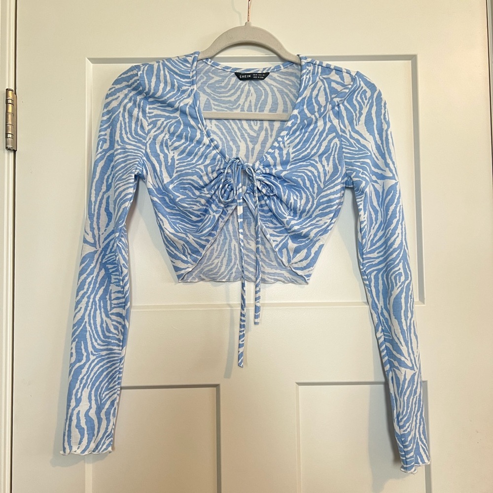 Blue Zebra Top - Picture 2 of 3